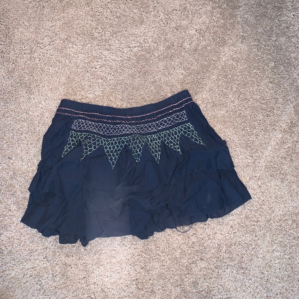 Boho mini skirt